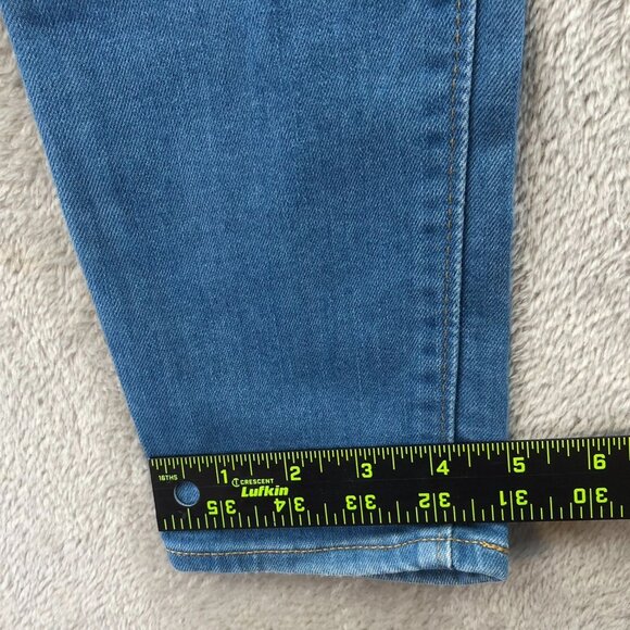 Levis Womens 721 Jeans Size 28 High Rise Skinny Leg Ankle Blue Denim Casual - Picture 10 of 16